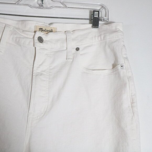 Madewell The Perfect Vintage Wide Leg Crop Jeans Womens 29 Tile White High Rise - Picture 4 of 8